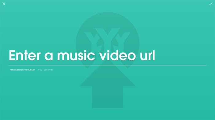 Submitting a video starts with pasting a YouTube URL