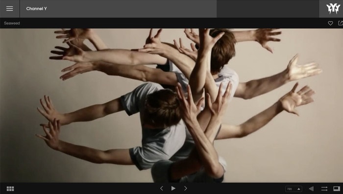 A shot of the YYY video player in action