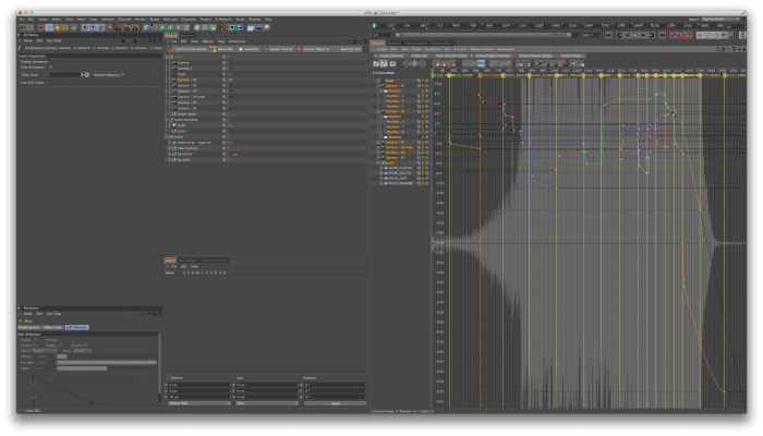 "We used Cinema 4D primarily to set up the environment and do all of the camera moves in 3D. "