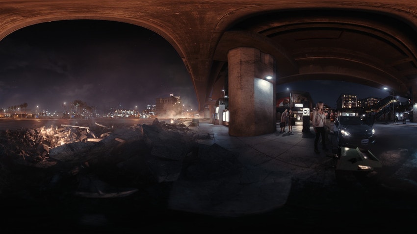 An unwrapped shot from the final movie