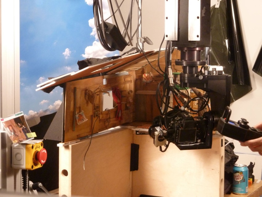 "We often had to remove the floors of the treehouse set due to all the low angles with Roboto."