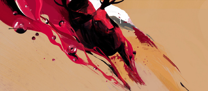Pitch board for Jim Beam Red Stag