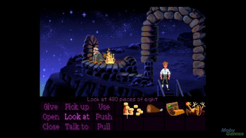 A scene from "The Secret of Monkey Island" (1990)